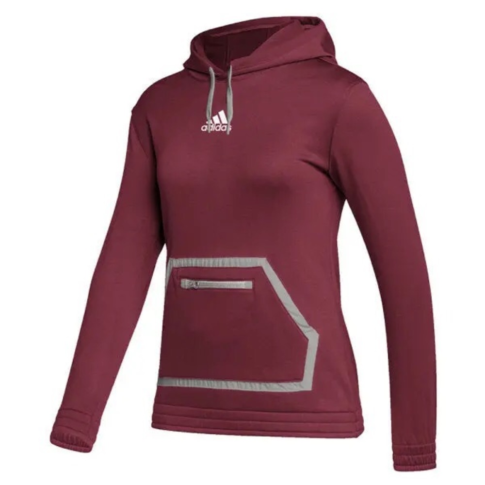 Adidas Women's Maroon Team Hoodie